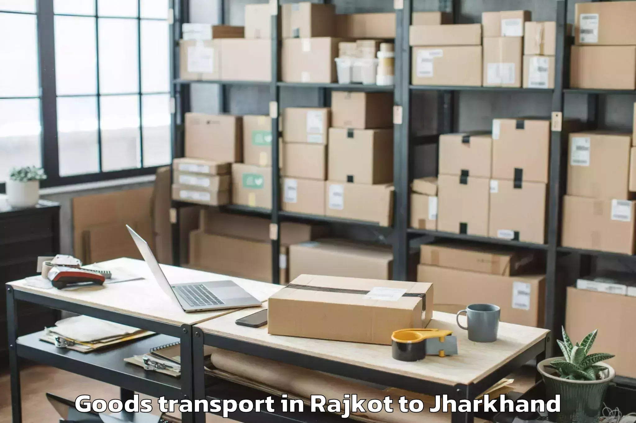 Top Rajkot to Katras Goods Transport Available